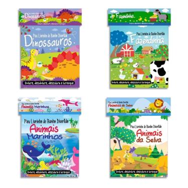Imagem de Combo Meu Livrinho de Banho Divertido  - Kit com 4 Livrinhos de Banho