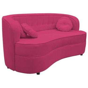 Imagem de Sofá Curvo 2 Lugares Orgânico Sala Recepção Escritório Decorativo Luxo