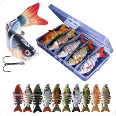 Imagem de Isca Artificial Lambari Articulada Tucunaré Dourado Kit 5 Un