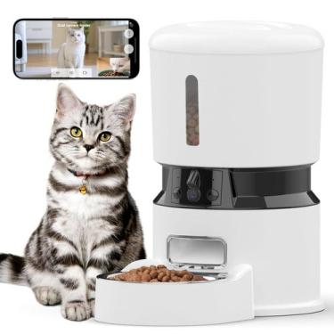Imagem de Alimentador automático para gatos MIETUBL 2 câmeras 1080P 5GHz WiFi 4L