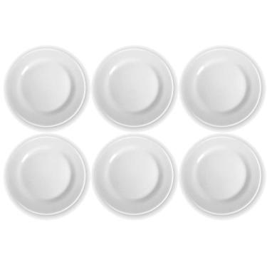 Imagem de Kit Jogo Pratos Raso Opaline Menu Redondo Duralex Vidro Temperado Bran