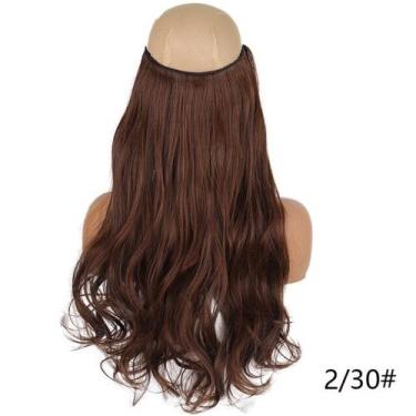 Imagem de Aplique Tic tac Ondulado 65cm idêntica ao Cabelo Humano - Weng, chocol