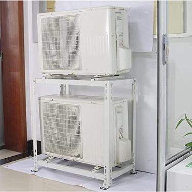 Imagem de Suporte de ar condicionado, suporte duplo de absorção de choque, suporte universal de condensador resistente, sistemas de bomba de calor de ar condicionado, base de bomba de calor