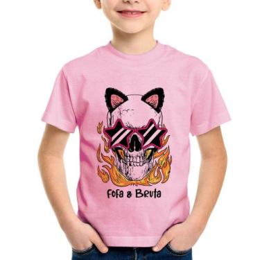 Imagem de Camiseta Infantil Fofa & Bruta - Foca na Moda, Rosa bebê, 2