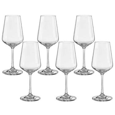 Imagem de Taça de Cristal Bohemia 450 ml Sandra 6 Peças - Bohemia Crystal