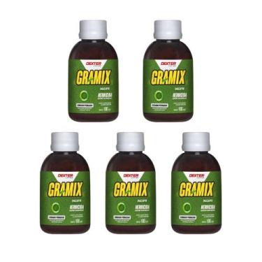 Imagem de Kit Com 5 Herbicidas Seletivo Para Gramados Gramix 100ml - Dexter - De