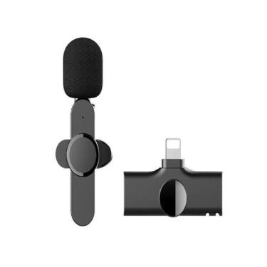 Imagem de KIT 2 Microfones Lapela Wireless Sem Fio K9 Vlog Tipo-C ou Iphone - ME