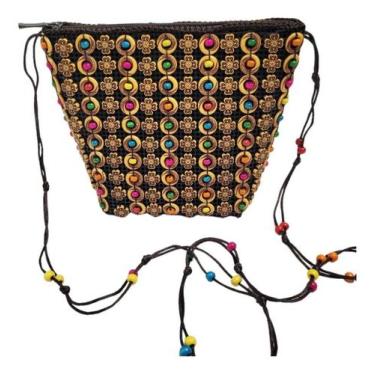 Imagem de Bolsa Carteira Miçanga Estilosa Verão Praia Piscina Passeio - Alwy