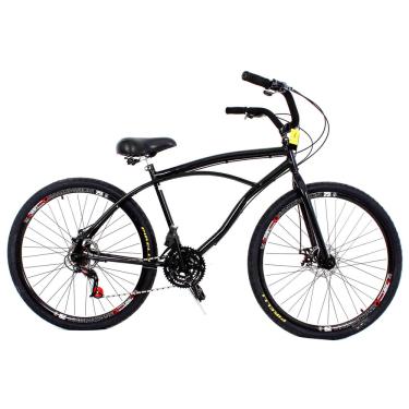 Imagem de Bicicleta Aro 29 Beach Caiçara Praiana Freio A Disco 21 Marchas