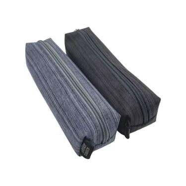 Imagem de Estojo Minimal Retangular com Zíper Sortido - Office Basics