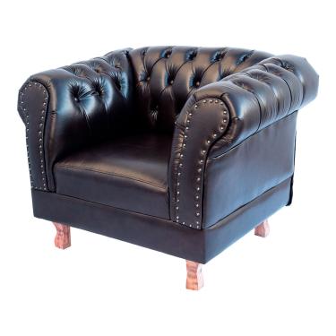 Imagem de 1 Poltrona Chesterfield Capitone Duque - corano café / Recepção, Sala, Móveis, decoração, consultório, conforto