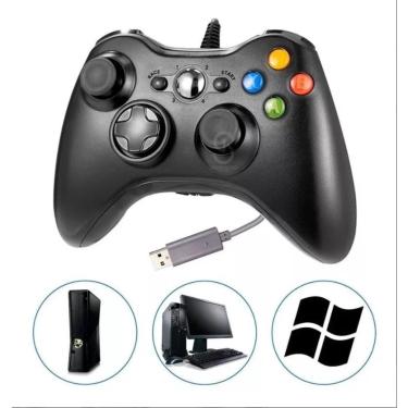 Imagem de Controle Kapbom Compatível Xbox 360 Pc Com Fio Joystick