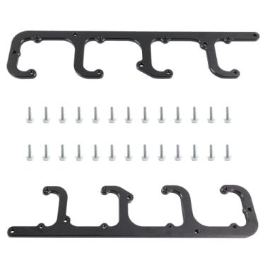 Imagem de RiAiCiING 5.3L Ls Square Coil Brackets Tampa De Válvula Adequada Para D581 12558693 Lsx Swap Truck Ls1 Ls3 Ls2 Lq4 Lq9 Ls6 L92 L99 L33 Lr4 (Preto)