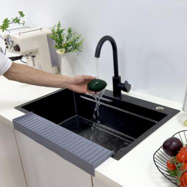 Imagem de Polpcygne Protetores De Borda Pia Silicone - Proteção Contra Respingos Para Cozinha, Granito E Quartzo Cinza