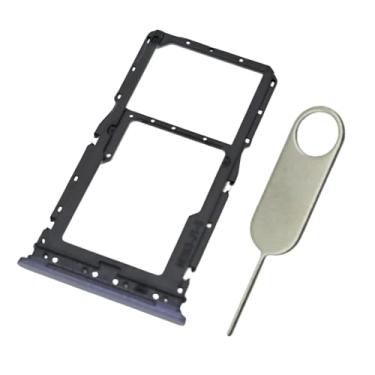 Imagem de PHONSUN Suporte de compartimento SD de substituição para bandeja de cartão SIM único para Motorola Moto G Power 5G 2025 XT2515 (cinza ardósia)