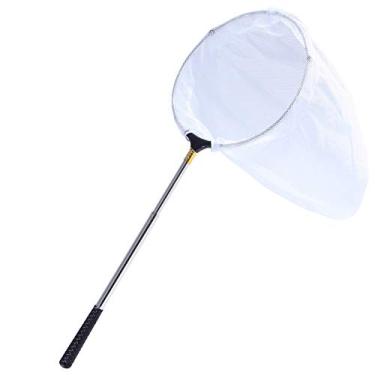 Imagem de Rngeo Rede Telescópica Para Borboletas, Extensível Em Aço Inoxidável, Para Pesca, De 15 A 70 Pol., Para Brinquedos Contra Insetos, Para Crianças E Família (Prata)