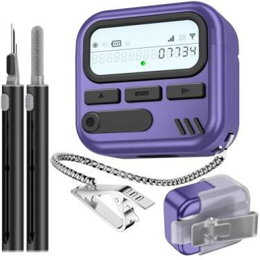 Imagem de (com trava de segurança) Capas Pager para AirPods 4 2024 com kit de limpeza, capa protetora rígida de policarbonato resistente para Apple AirPods 4ª geração para homens e mulheres, acessórios para