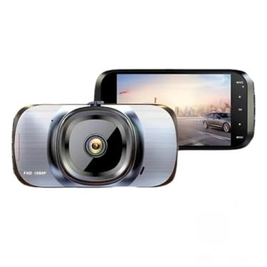 Imagem de Câmera Veicular Dupla Full HD 1296p, Tela LCD 4 Polegadas, Lente 170°, Visão Noturna, Sensor G, Câmera Frontal e Traseira à Prova d'Água