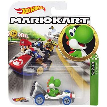 Imagem de Yoshi - B-Dasher - Mario Kart - 1/64 - Hot Wheels