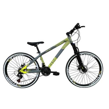 Imagem de Bicicleta Aro 26 Vikingx Tuff X35 Alumínio Freeride 21v Câmbios Shimano Freio a Disco Rodas Vmaxx-Unissex