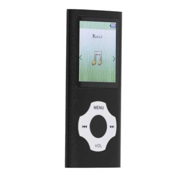 Imagem de Leitor de MP3 MP4, reprodutor de música portátil BT 5.0, som HiFi, tela colorida de 128 cm, controle de volume expansível de 128 GB, multifuncional, recarregável com gravação eletrônica de voz de