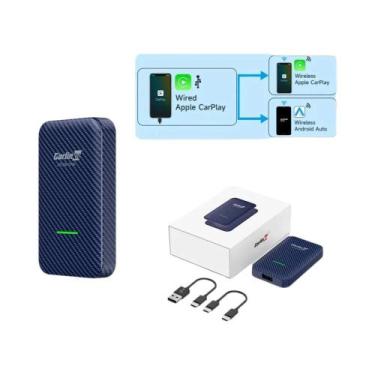 Imagem de Adaptador Sem Fio Carlinkit Carplay e Android Auto - Conexão via Bluet