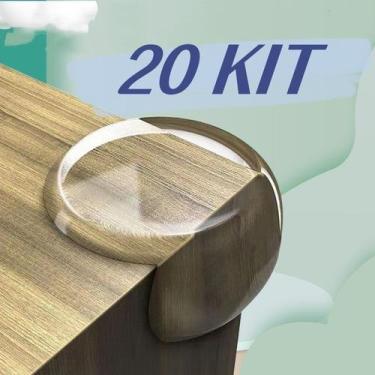 Imagem de kit Protetores De Quina Silicone Redondo Para Crianças E Bebes Proteçã