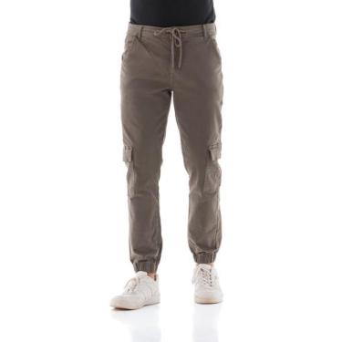 Imagem de Calça Collor Masculina Arauto Jogger Cargo - Arauto Jeans, Chumbo, 38