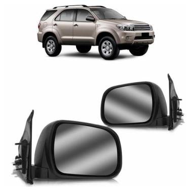 Imagem de Retrovisor Externo Hilux Sr 2005 2006 2007 2008 2009 2010 2011 Preto -