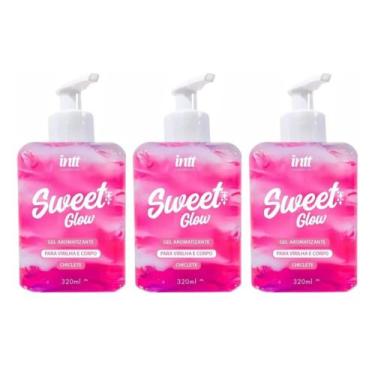 Imagem de Kit 3 un Gel Aromatizante Sweet Glow Beijável Virilha Sabor chiclete -