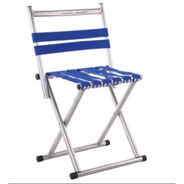 Imagem de Cadeira Banqueta 2 EM 1 Dobrável Camping Pescaria Prática (AZUUL)