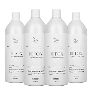 Imagem de Kit 4 Shampoo Anti-resíduos Detox Zap Limpeza Profunda 1 Litro