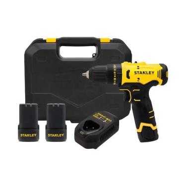 Imagem de Parafusadeira/Furadeira Impacto Stanley 12V c/ 2 Baterias e Maleta SCH