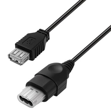 Imagem de Vrllinking USB to Xbox Adapter Cable for Original Xbox Console Gen 1 & PC | 31in Controller Converter with OG Memory Card Port, Compatible with Guitar Hero Drums, Plug and Play Cord