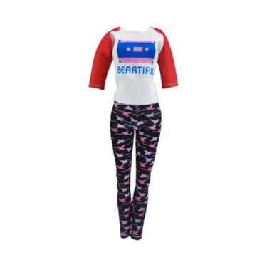 Imagem de Conjunto De Roupas De Boneca Bjd De 30cm, Vestido Fofo De Menina, Maqu