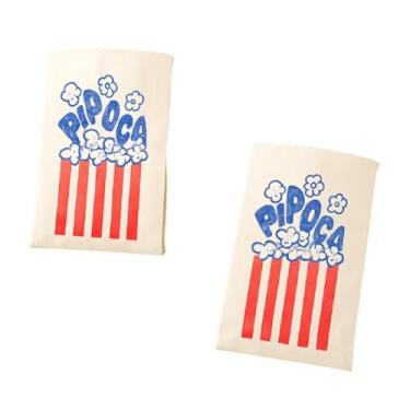 Imagem de 50 Saquinhos De Pipoca 8x17cm Saco De Papel Salgada E Doce
