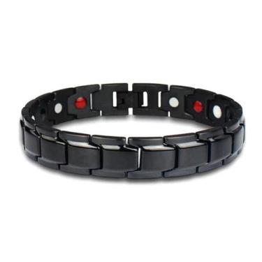Imagem de Pulseira Magnética Unissex Equilíbrio Força Com Íons Energia - Amor Li