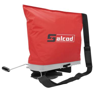 Imagem de Espalhador de sementes de saco, várias opções de espalhamento, adequado para espalhar sementes de grama e fertilizantes, vermelho