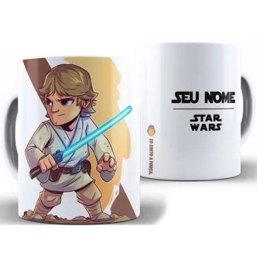 Imagem de Caneca Star Wars Personalizada C/ Nome  - Xícara 325ML Porcelana Super