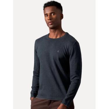 Imagem de Suéter Calvin Klein Jeans Masculino Tricot Gola Careca com Logo Azul M