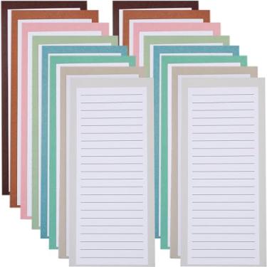 Imagem de Sonarun 16 Pcs Refrigerator Magnetic Notepads Magnetic Note Pads Lists Grocery Shopping Magnet Pad Full Magnet Back Notepads for Fridge Kitchen Shopping Grocery