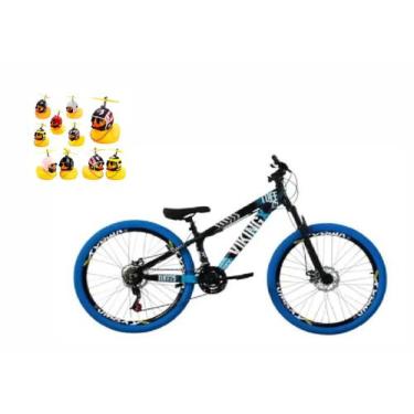 Imagem de Bicicleta Aro 26 Vikingx Tuff 25 ou 30 do Grau Vmaxx Pneu Azul com BRI