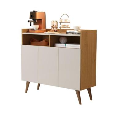 Imagem de Buffet Aparador Balcão Sala Jantar Estar Wind Retro 3 Portas - Mega Fá