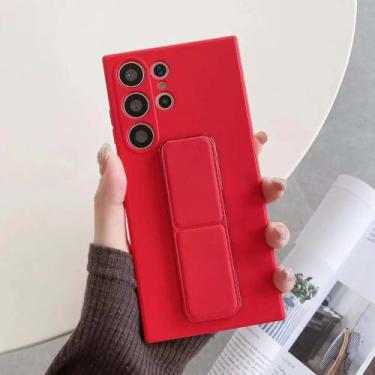 Imagem de Capa protetora com suporte magnético para Samsung Galaxy S24, 25 e 23 Ultra, vermelha, para Samsung S22 Plus