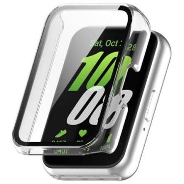 Imagem de Case Pelicula 2em1 Smartwatch Galaxy Fit3 (Preta,Transparente e Cor de Rosa) (Transparente)
