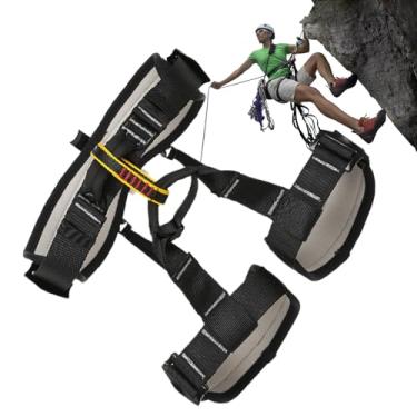 Imagem de Arnês Para Homens Construção | Arnês Ajustável de Proteção Contra Quedas,Equipamento Antqueda para Resgate Tirolesa Caça Montanhismo Interior e Exterior