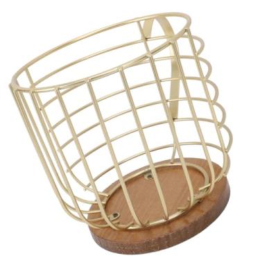 Imagem de Zerodis Café de Café de Coffee Basket Em Metal Spacel Metal para Desktop Home Use Easy Localize Coffee Pods para Amigos da Família (Ouro sem palavras)