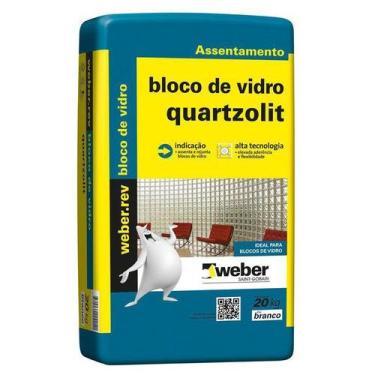 Imagem de Argamassa Fermaglass Bloco Vidro 5Kg Branca Quartzolit
