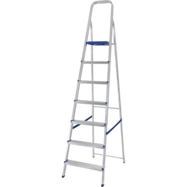 Imagem de Escada 7 Degraus Alumínio Mor Prata