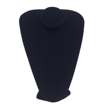 Imagem de Busto Veludo Grande Preto para Colares - Yasmin Embalagens